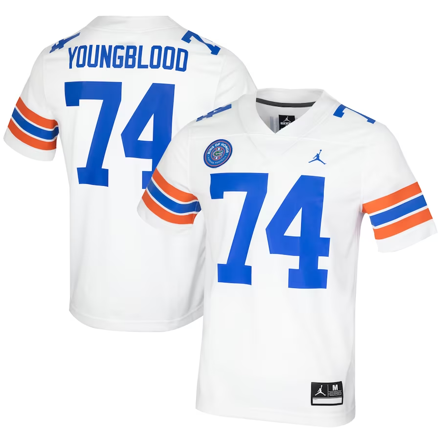 Men's Florida Gators Jack Youngblood #74 White Jersey